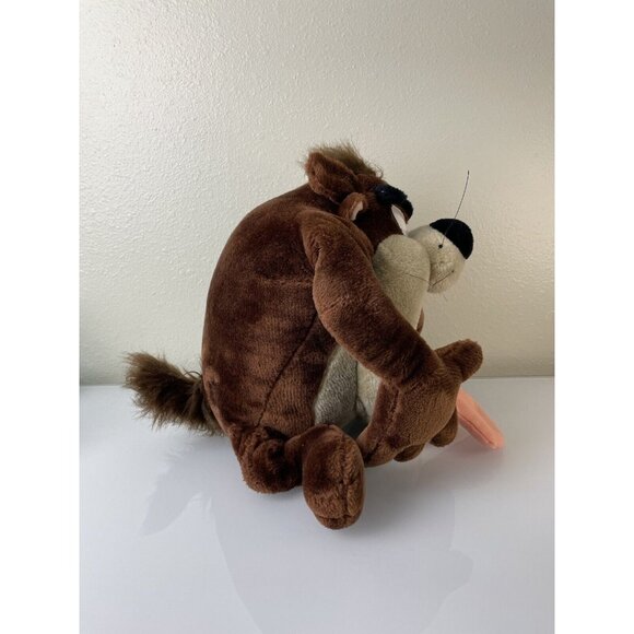 Vintage Large Tazmanian Devil Looney Tunes Plush, Toy, Mouth Open, Cartoon 13.5” - Picture 10 of 12